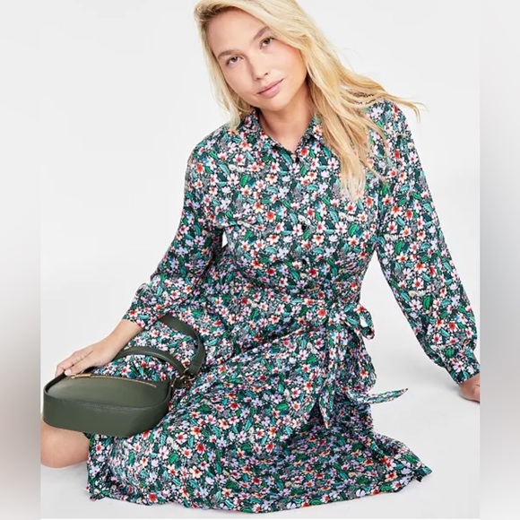 On 34th Dresses & Skirts - NWT On 34th szS Pleated Floral Midi Dress